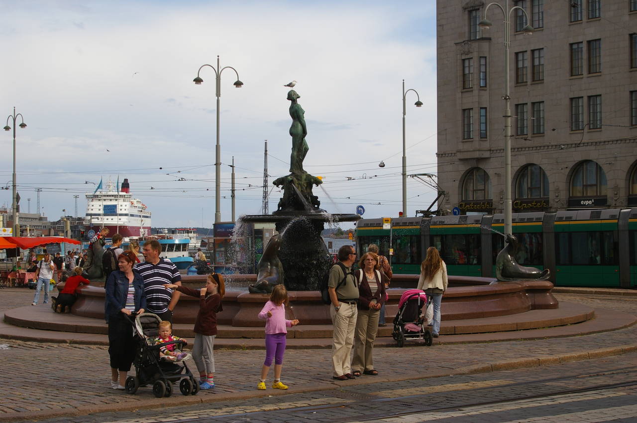 Fountain at the harbour