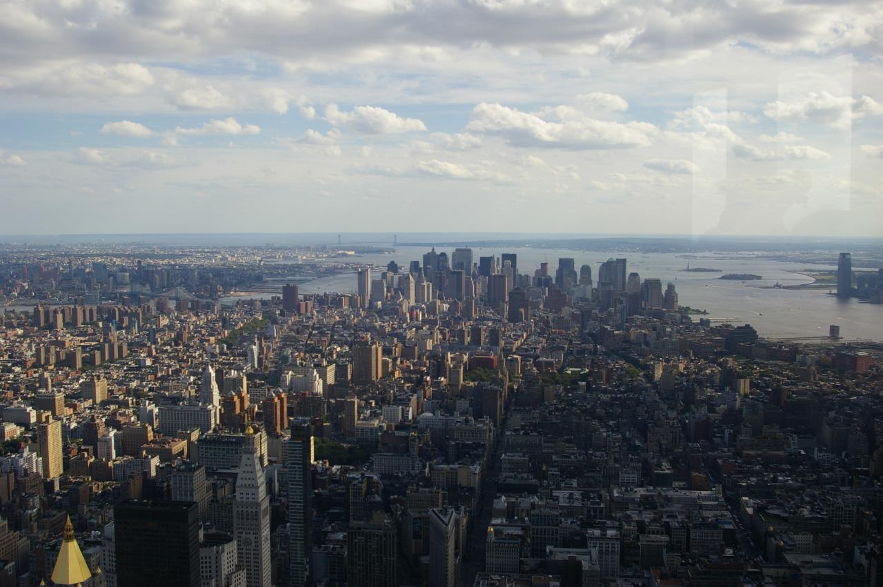 View towards Lower Manhattan