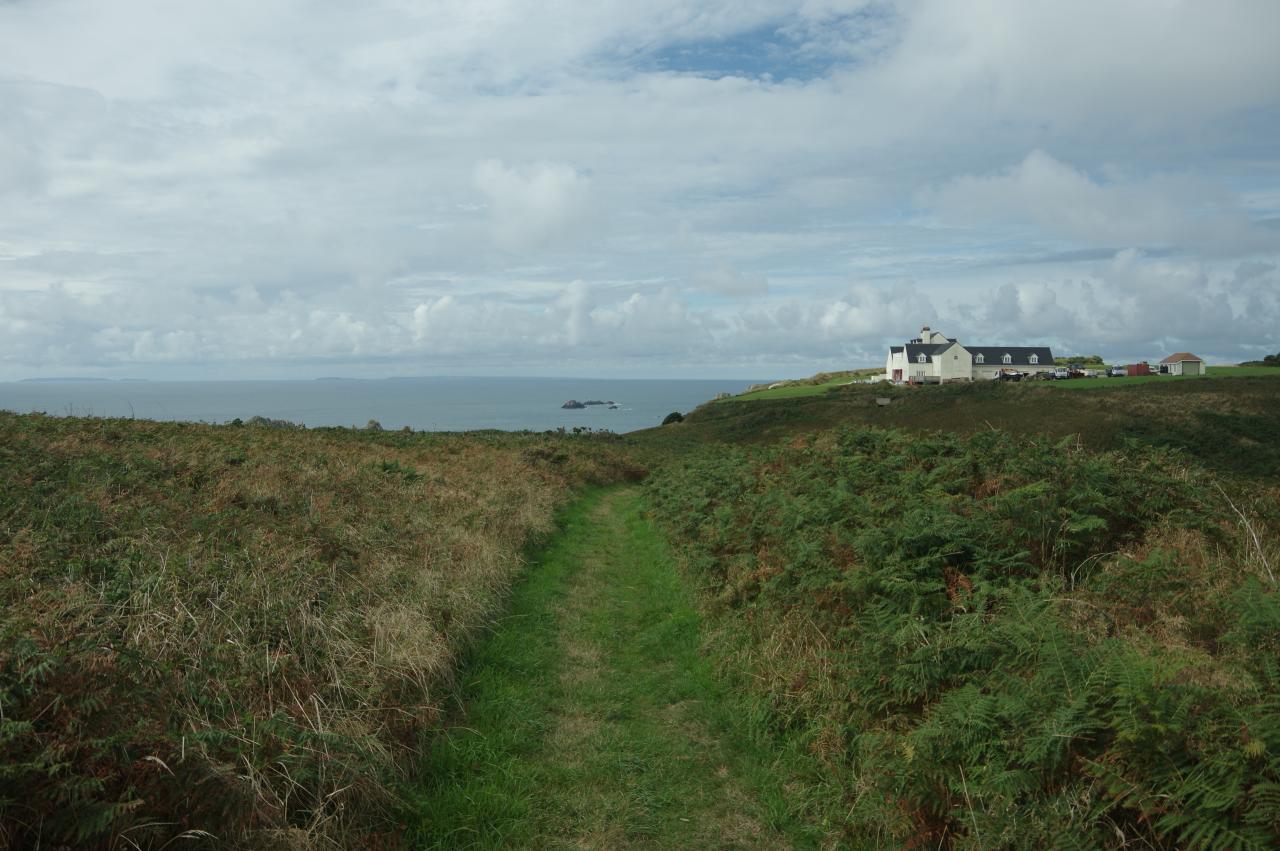 View towards Sark, Herm and Guernsey near Vau du Fret