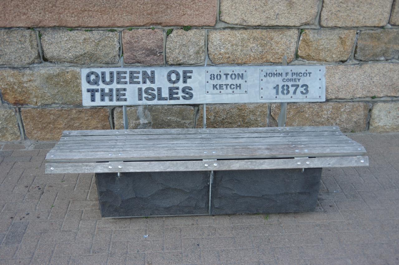 Bench by St Helier Harbour