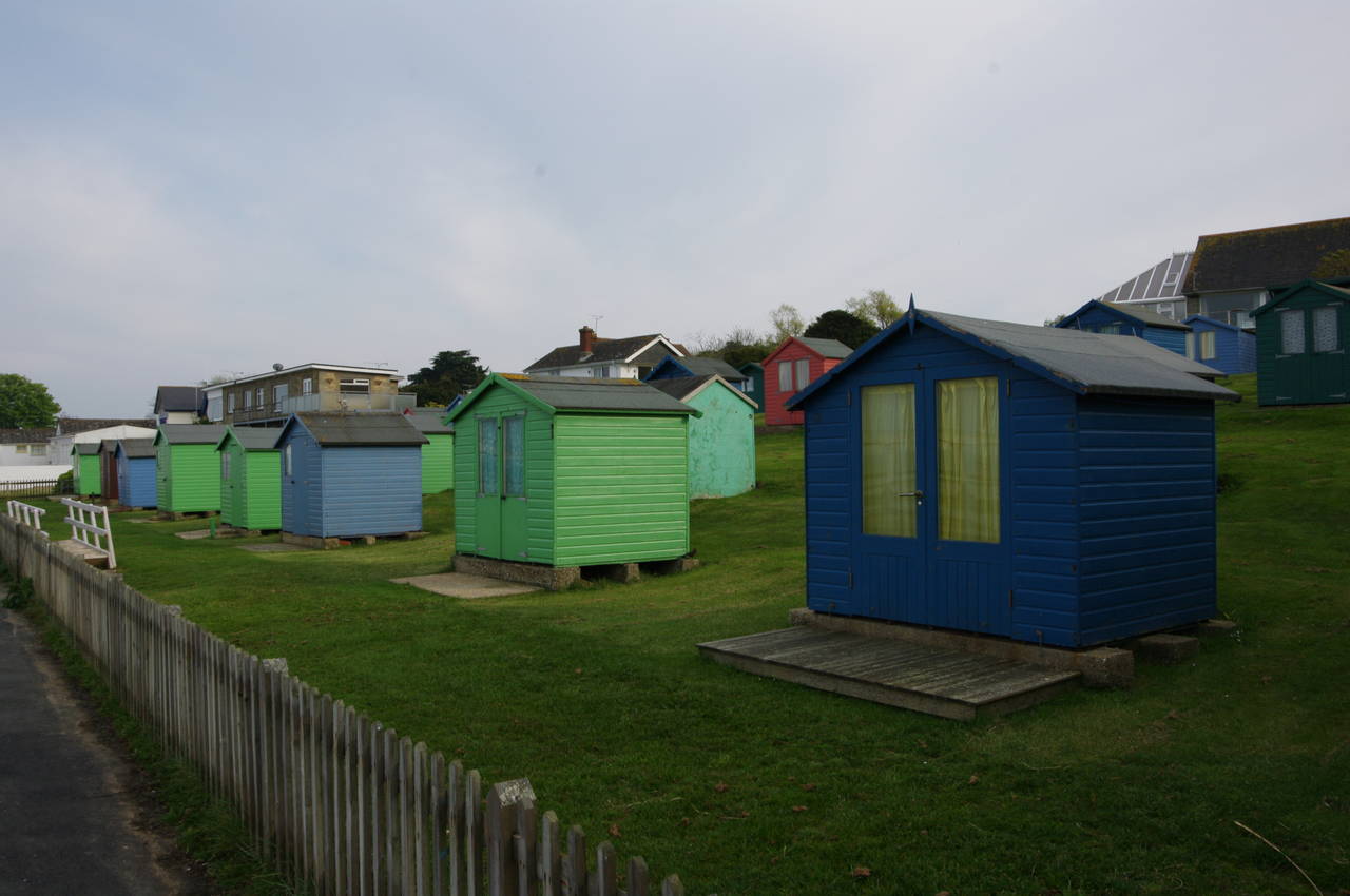 Beach huts at Foreland