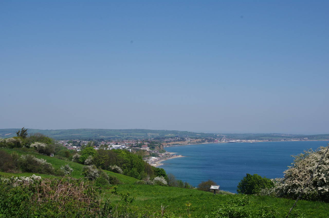 View back from Luccombe Cliffs
