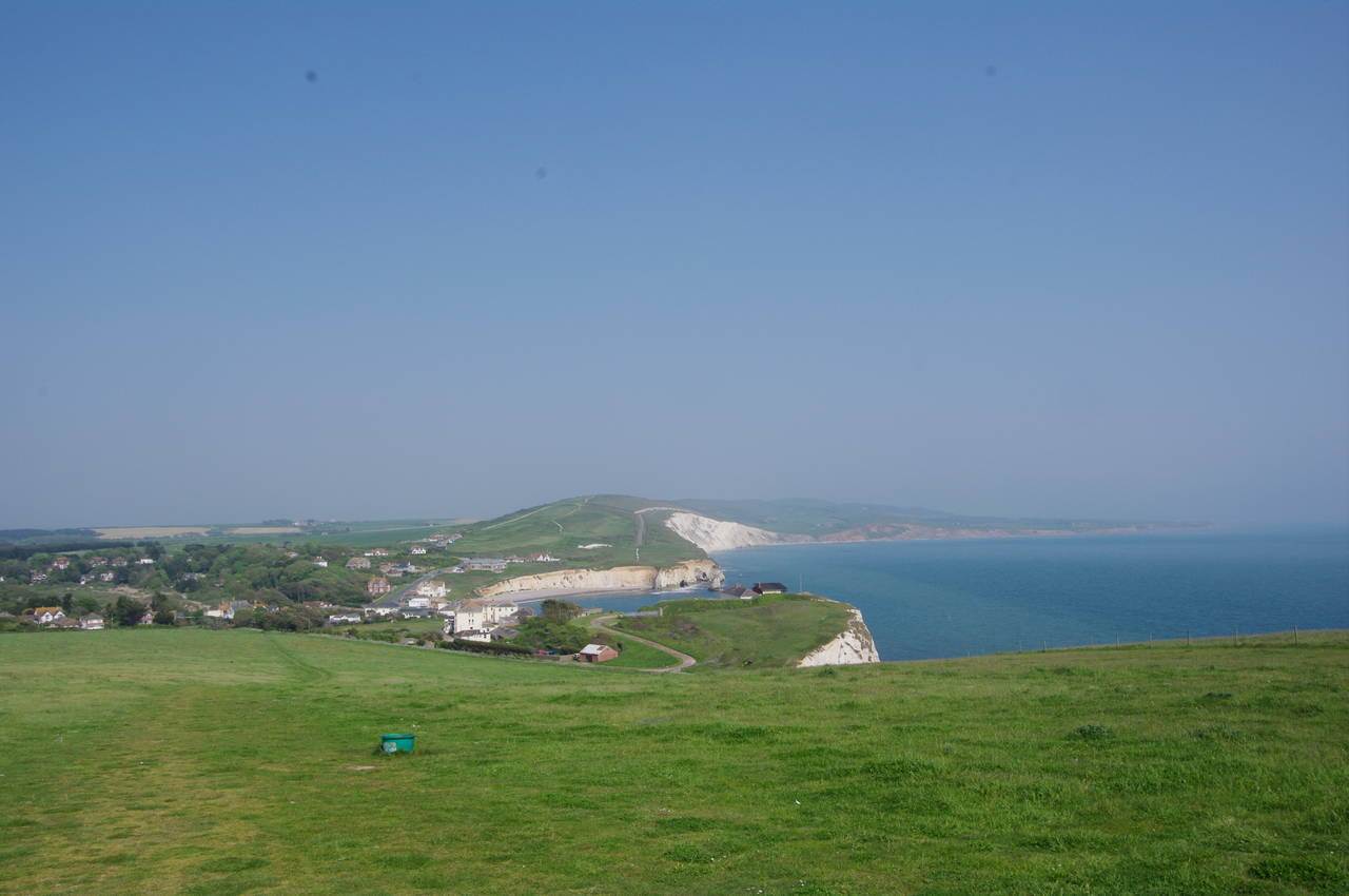 View back from Tennyson Down