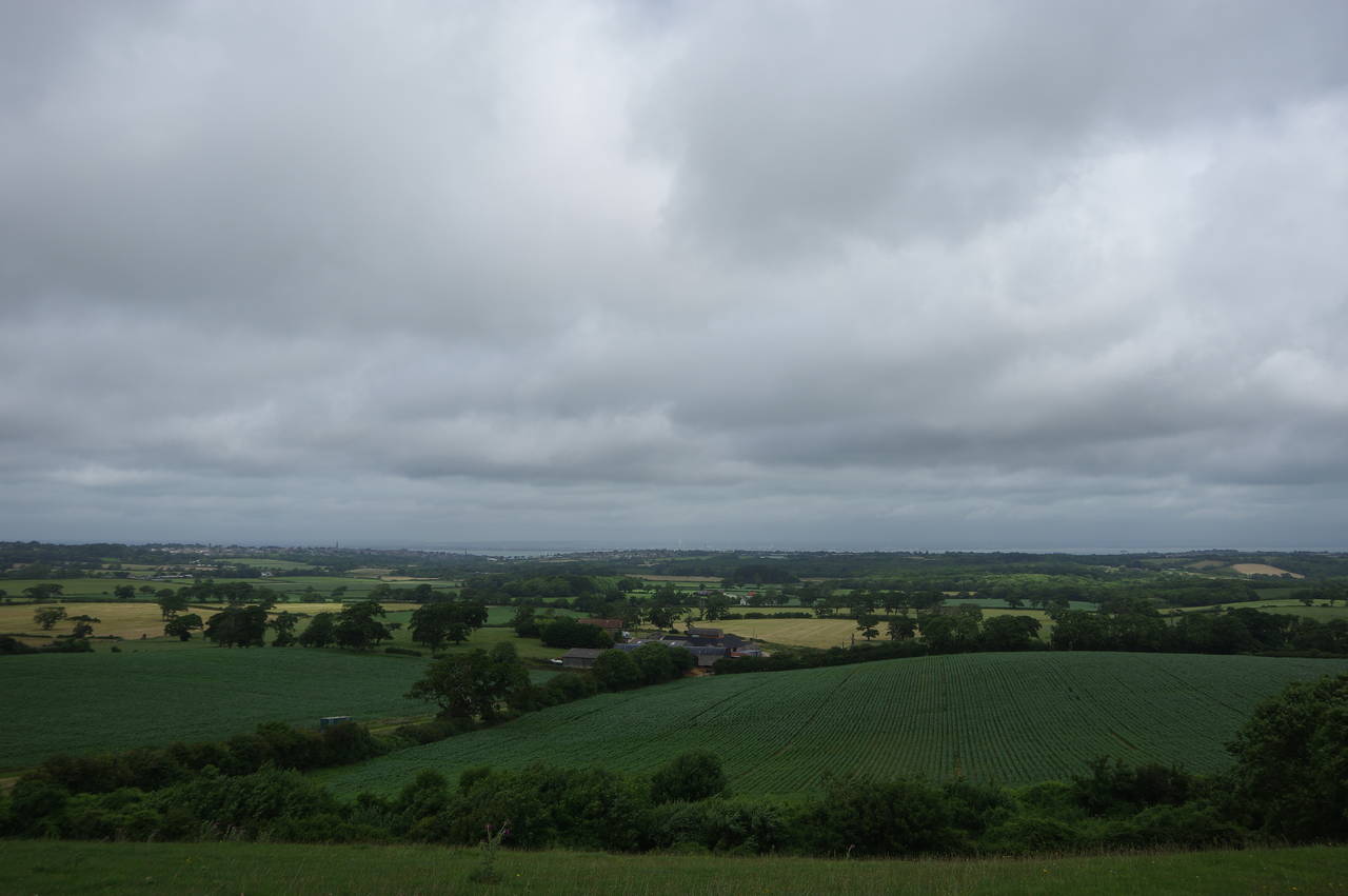 View north from Nunwell Down