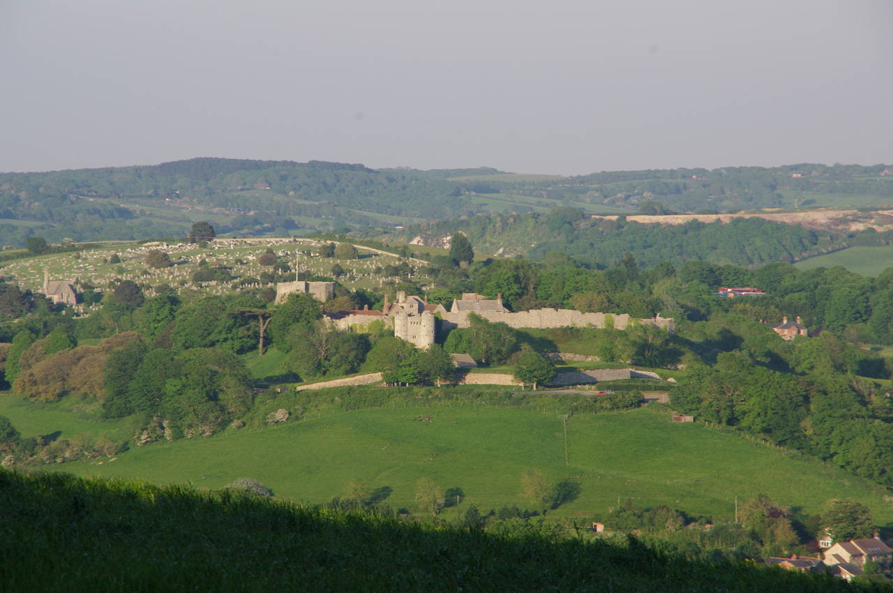 View towards Carisbrooke Castle