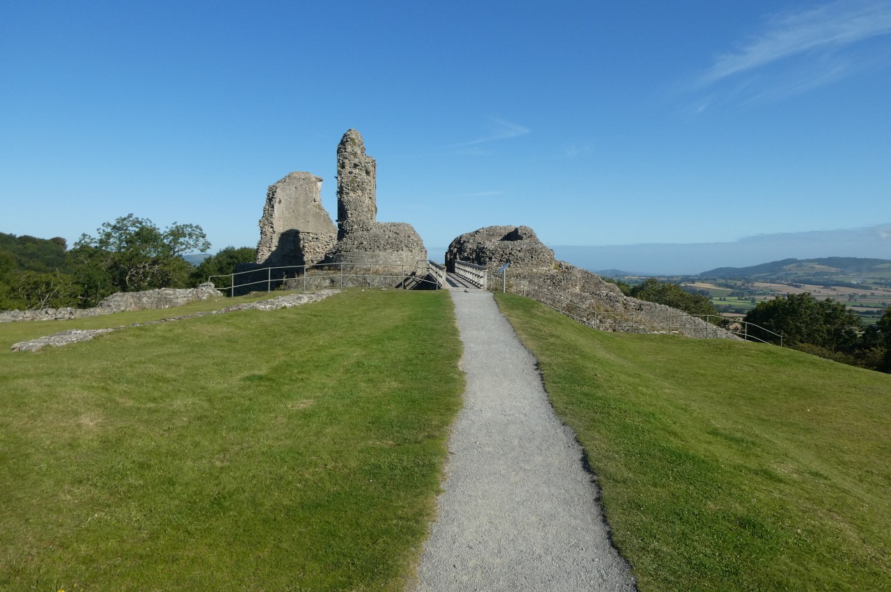 Middle and Inner Wards, Montgomery Castle