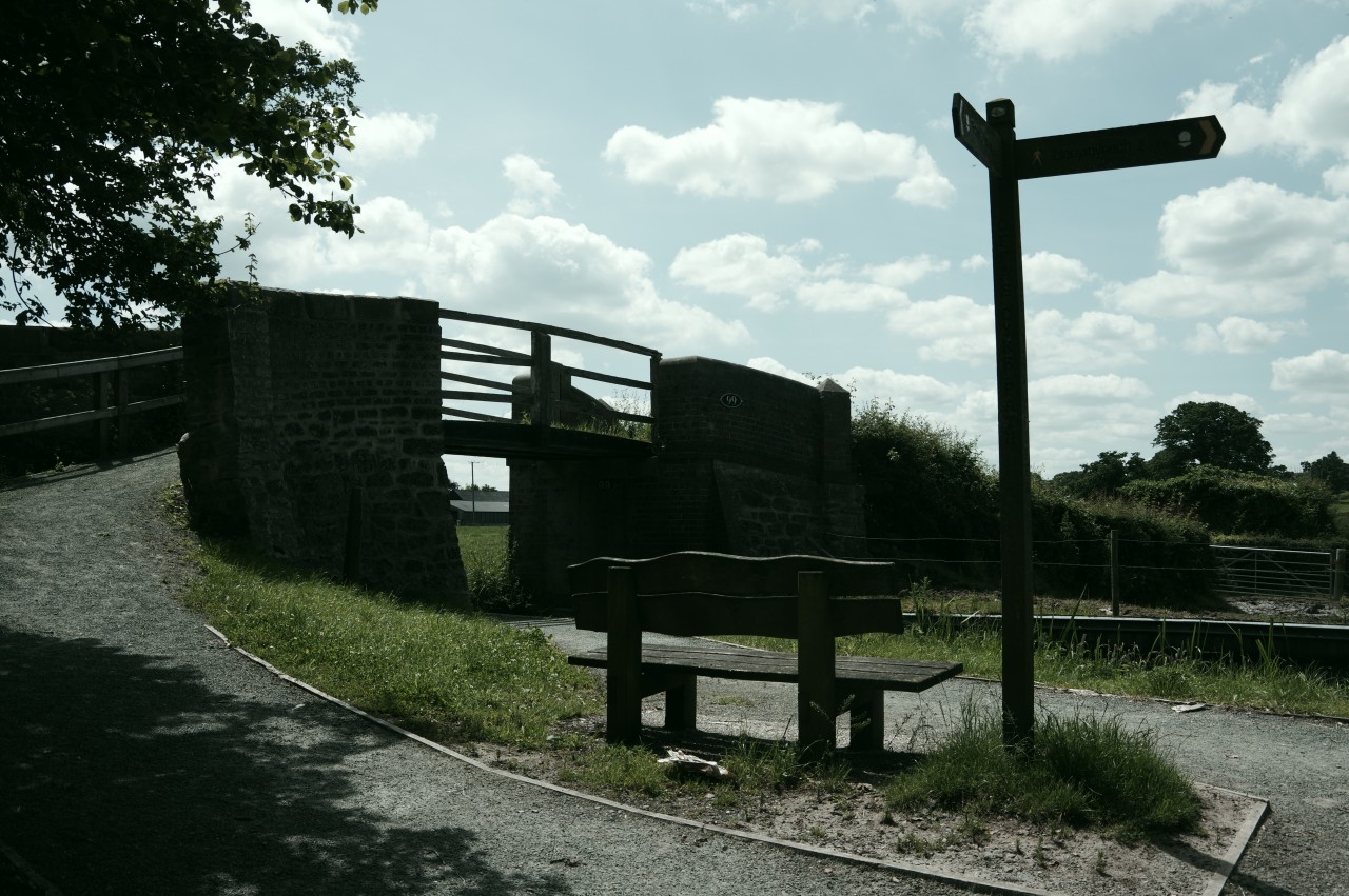 Seat by the Montgomery Canal at Pont-y-Person