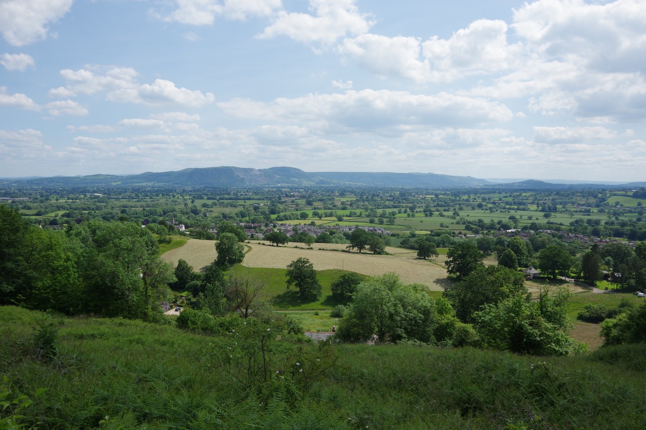 View south from Llanymynech Hill