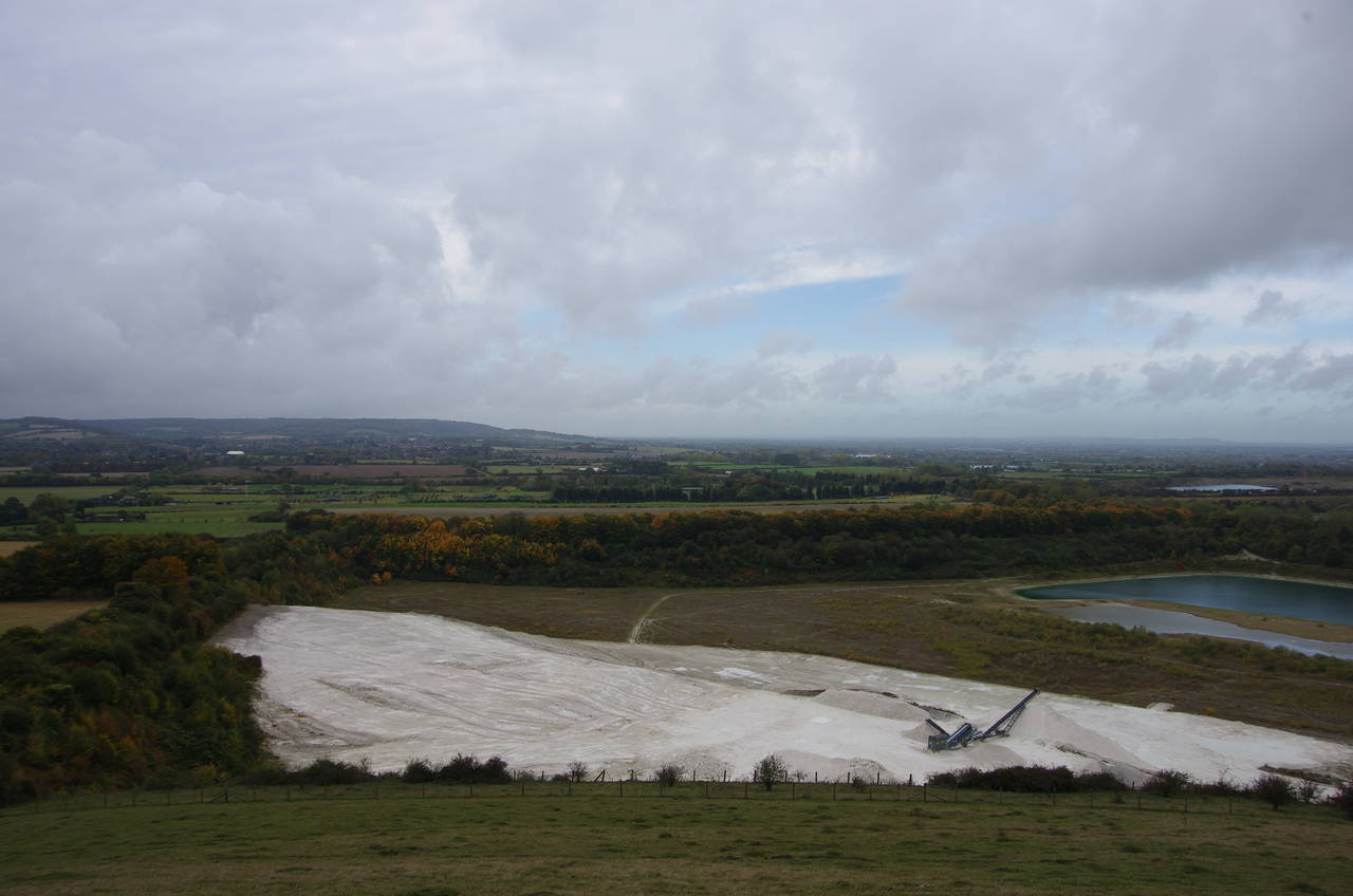 Chalk pits below Pitstone Hill