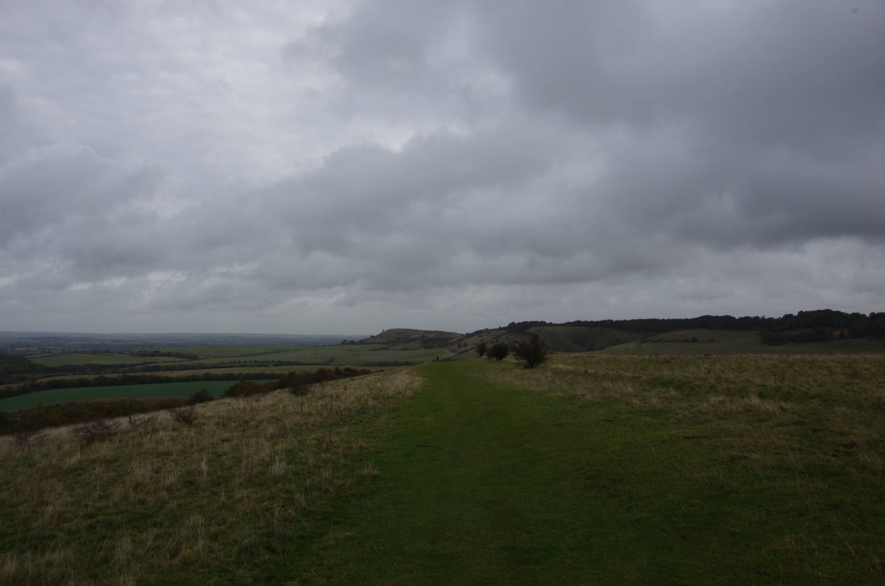 View ahead from Pitstone Hill