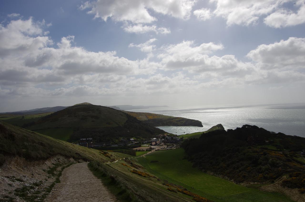 View back to Lulworth Cove