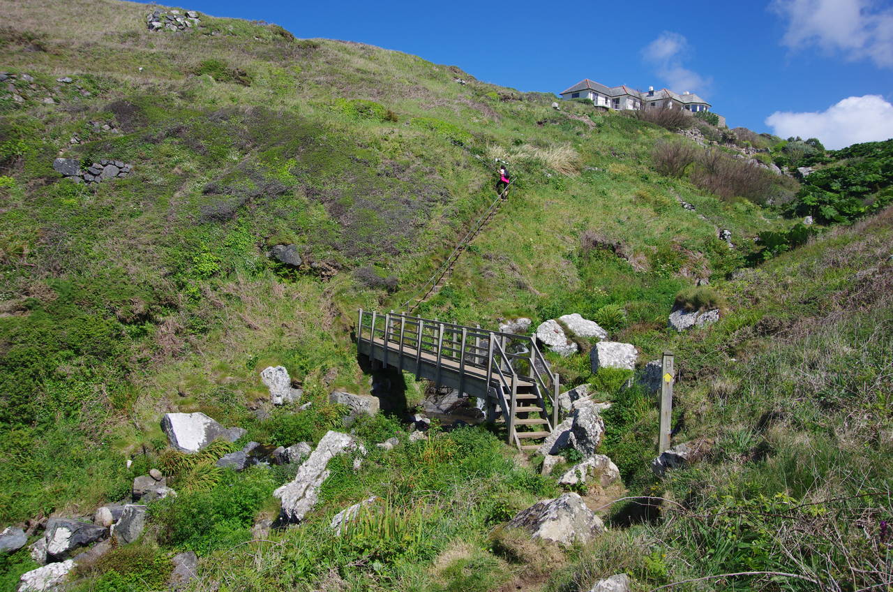 Footbridge above Pendour Cove