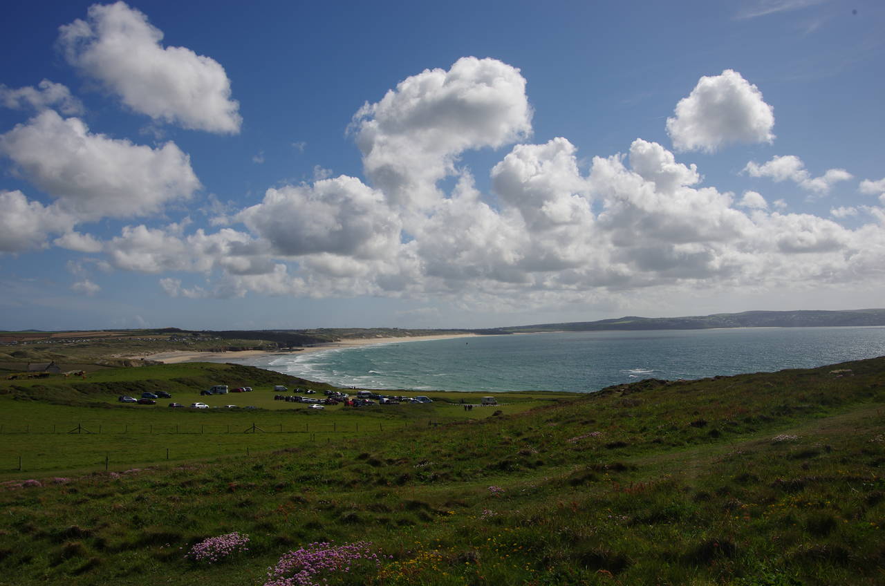View back across St Ives Bay
