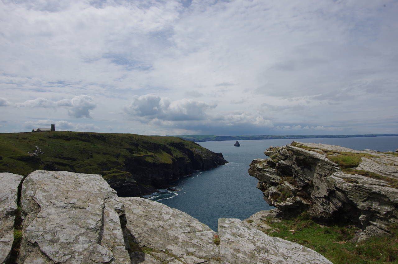 View south from Tintagel Head
