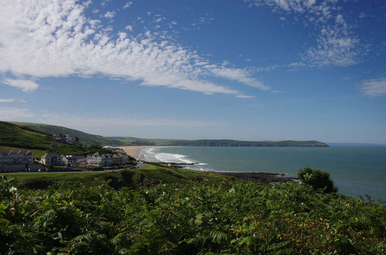 View back to Woolacombe