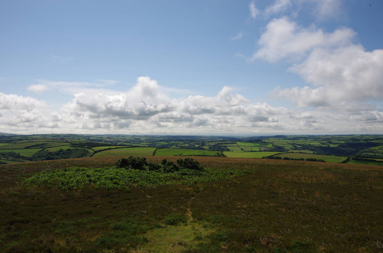 View inland from Great Hangman