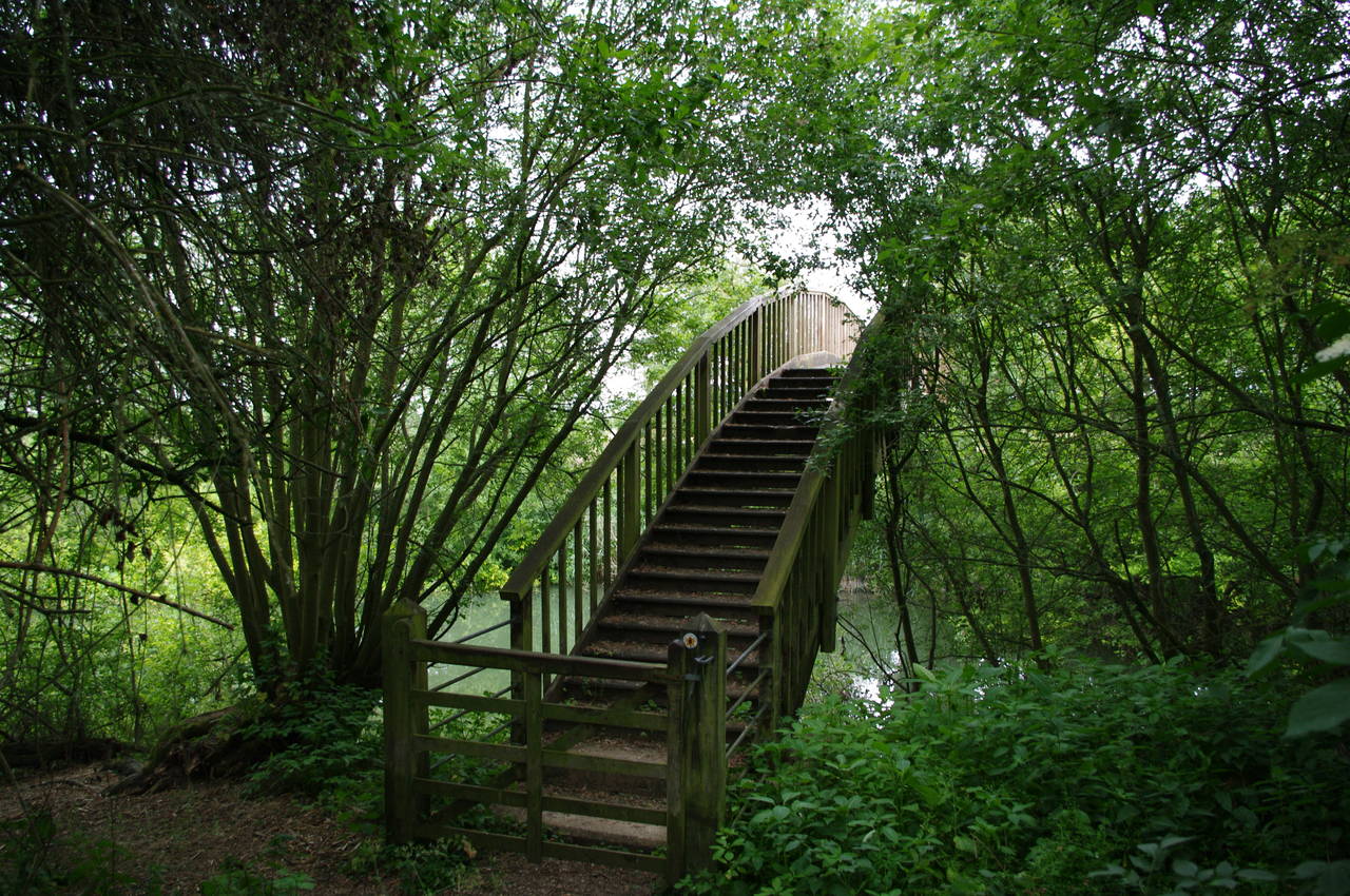 Footbridge near Shifford Lock
