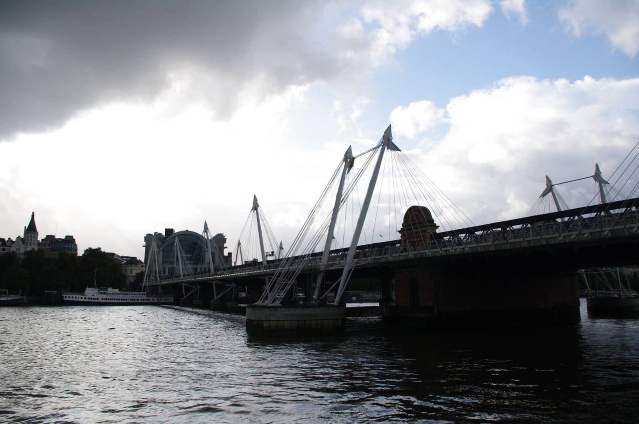 Hungerford and Golden Jubilee Bridges