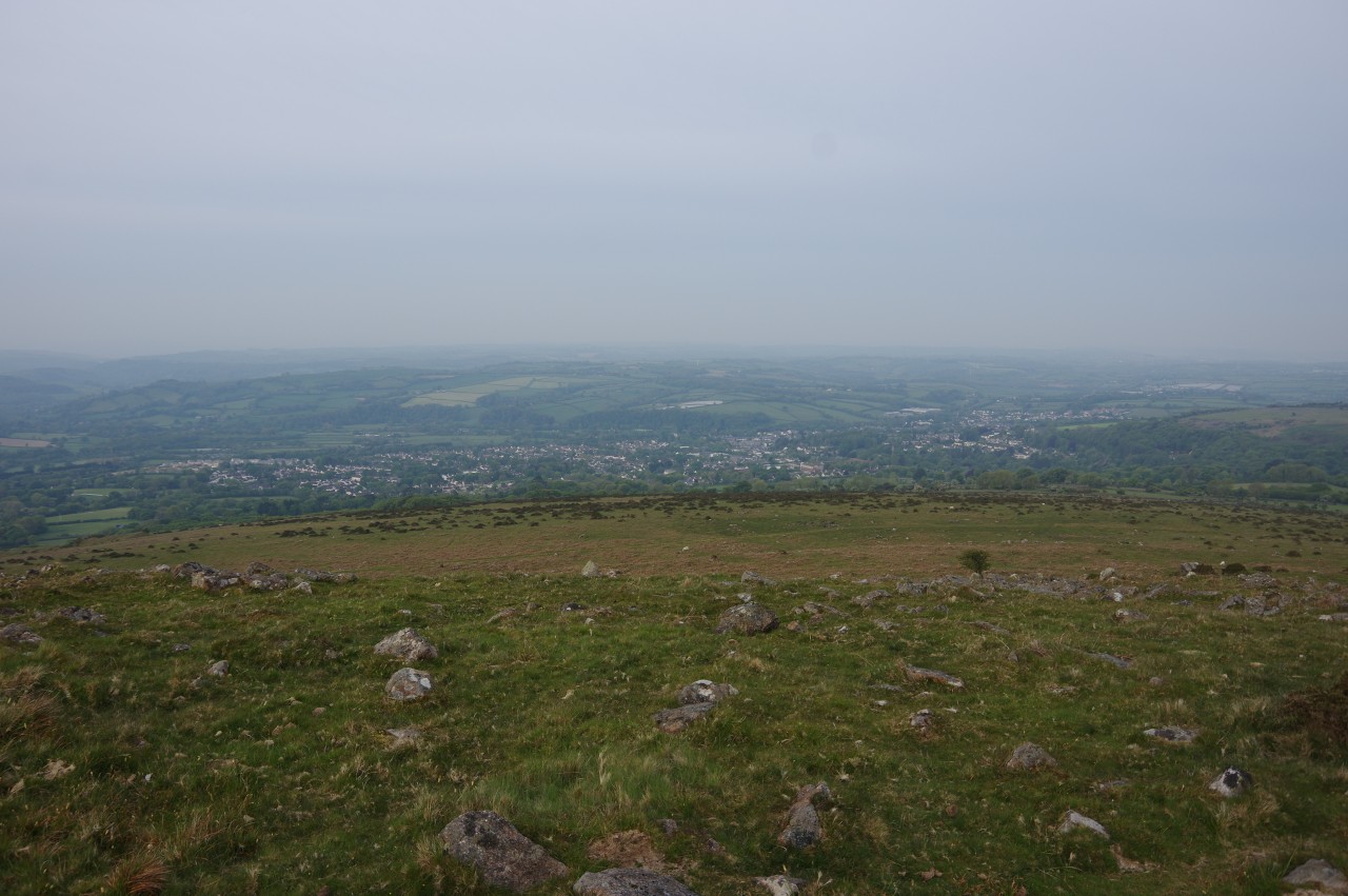 View over Ivybridge from Western Beacon