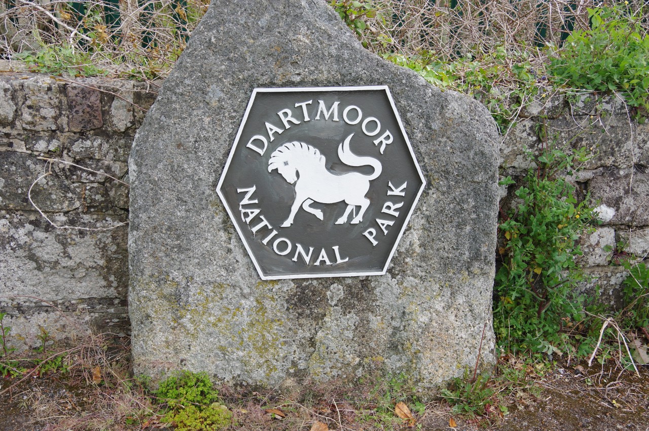 Dartmoor National Park boundary marker